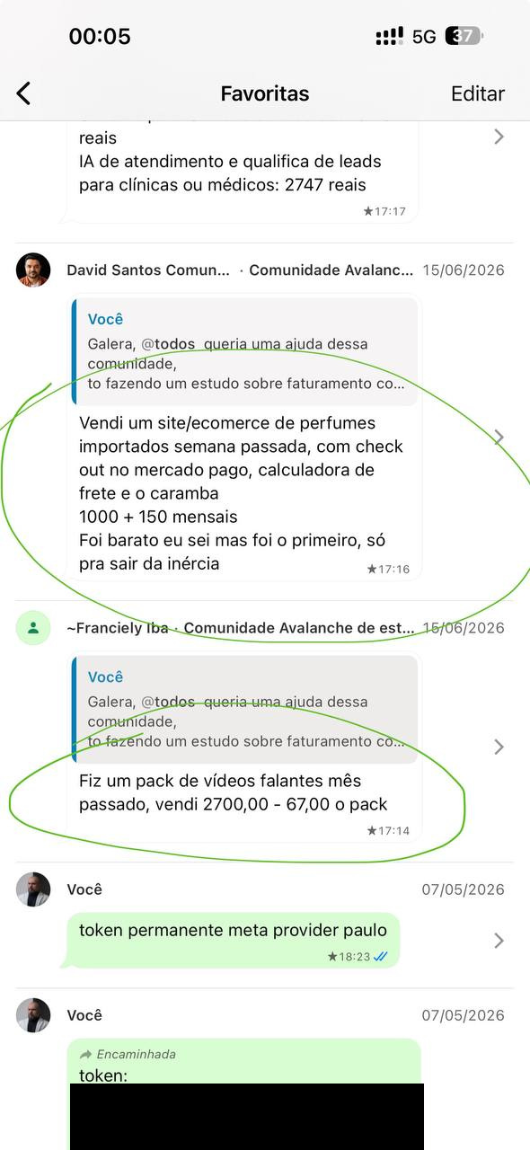 Print inteiro da tela do celular com o depoimento 1 de 10 de um membro da comunidade